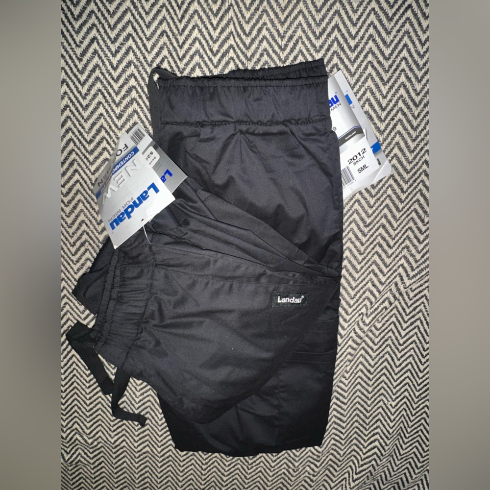 2 pairs of Landau Black Scrub Pants